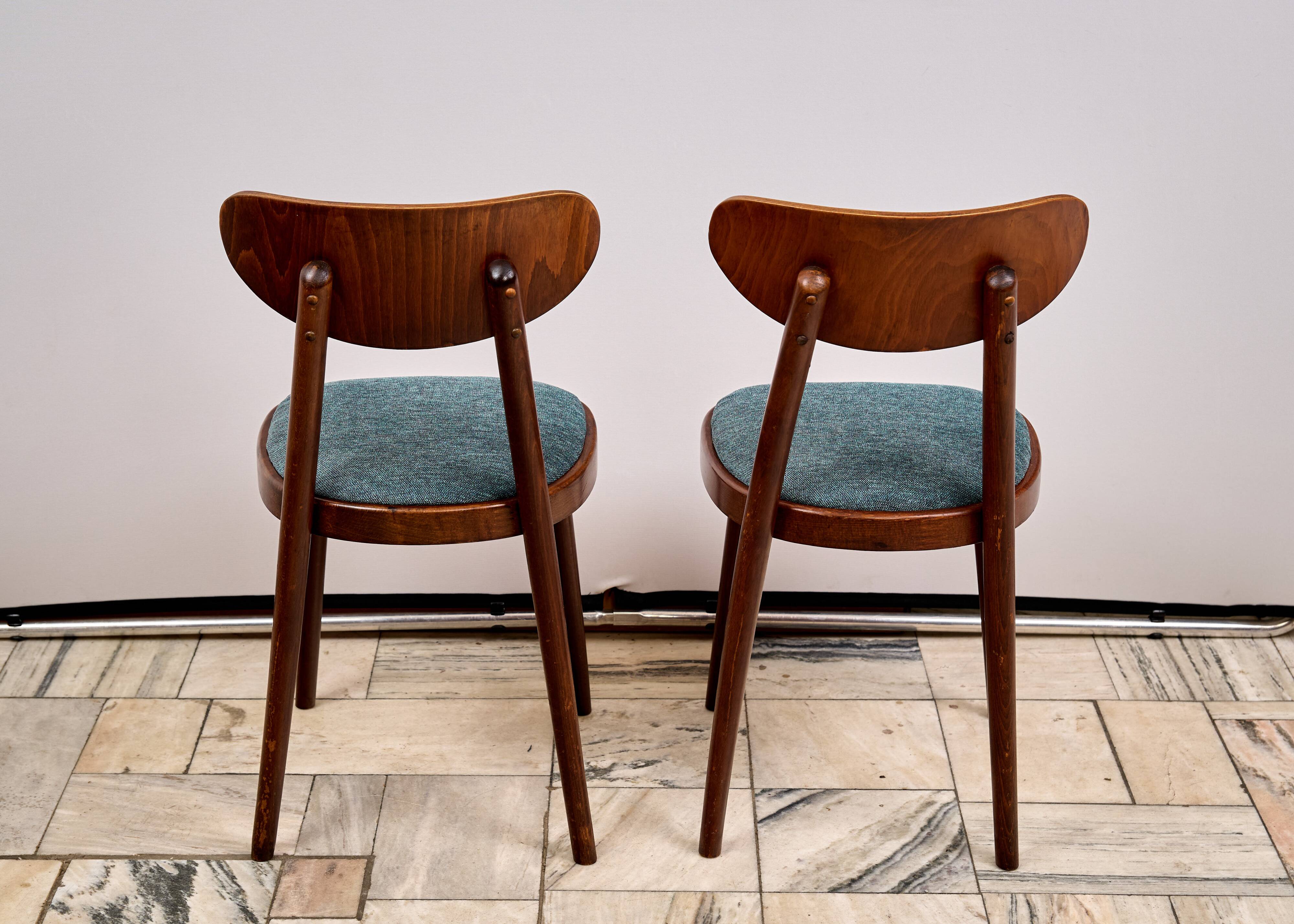 Set of 4 Dining Chairs, TON, 1960s, Czechoslovakia