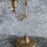 Brass candle holder with high adjustable