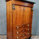 Secretary empire era with caryatid in blond mahogany around 1810