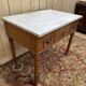 Table de toilette en bambou et marbre 1900
