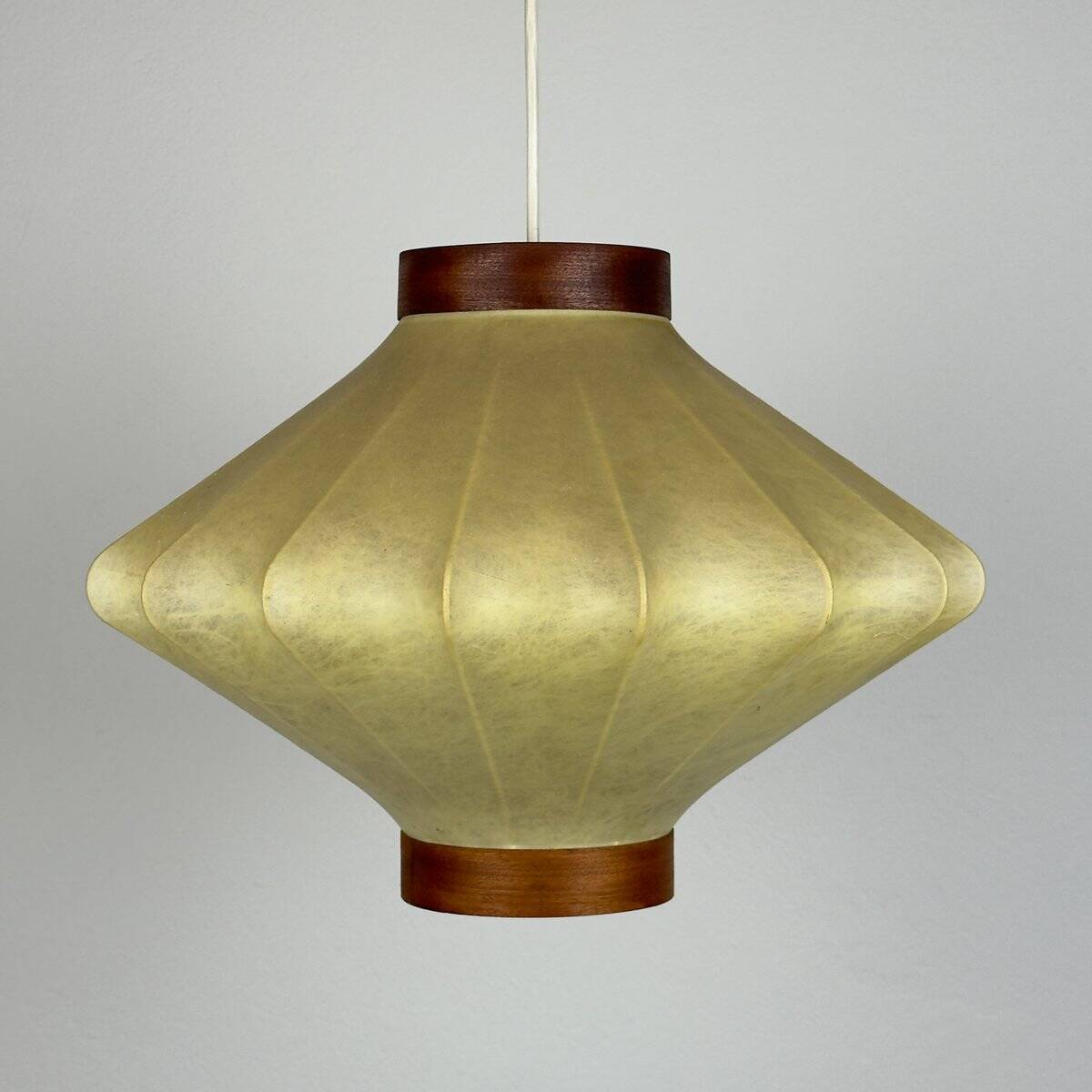 Mid-century modern Italian Cocoon pendant lamp from the 1960s.