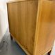Vintage chest of drawers with 5 drawers in light wood, French design from the 60s/70s.