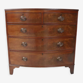 Antiquemahogany bowfront chest of drawers