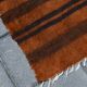Vintage Moroccan Wool Rug, Minimalist Striped Berber Rug, 146x220