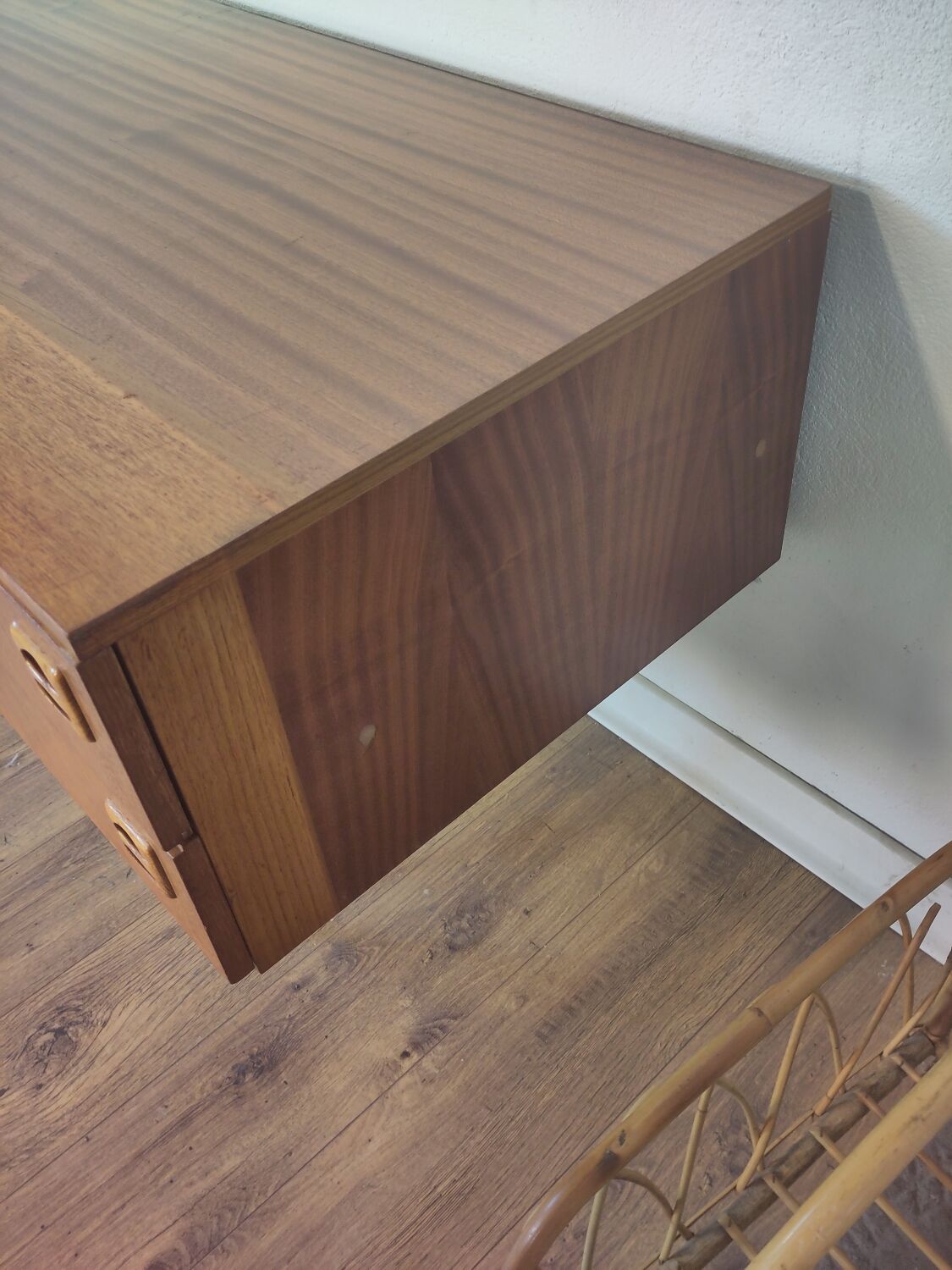 Scandinavian teak and metal sideboard