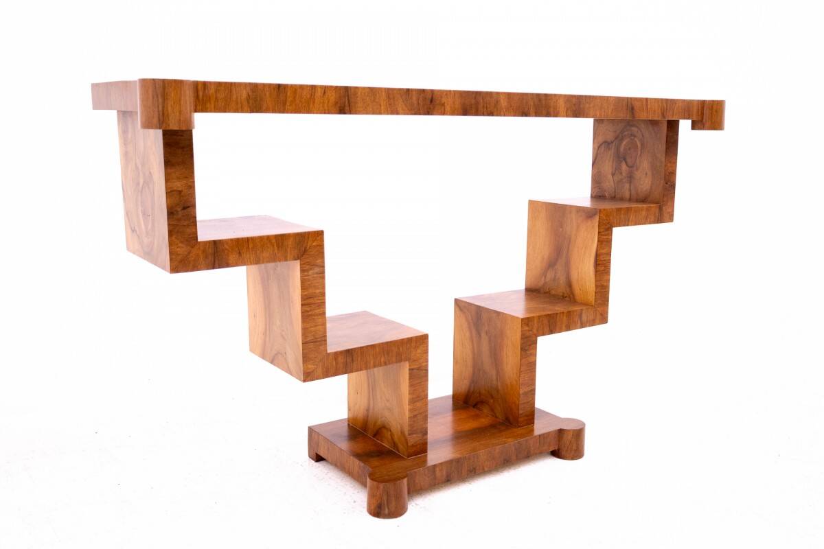 Art Deco console, Poland, 1950s. After renovation.