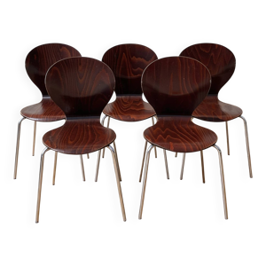 suite de 5 chaises bistrot