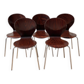 Set of 5 TON bistro chairs