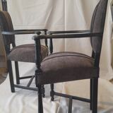 Pair of armchairs called Caquetoires