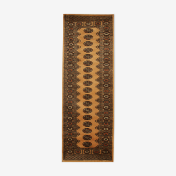 Tapis géométrique beige traditionnel 79x247cm