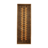 Tapis géométrique beige traditionnel 79x247cm