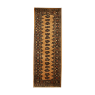 Tapis géométrique beige traditionnel 79x247cm