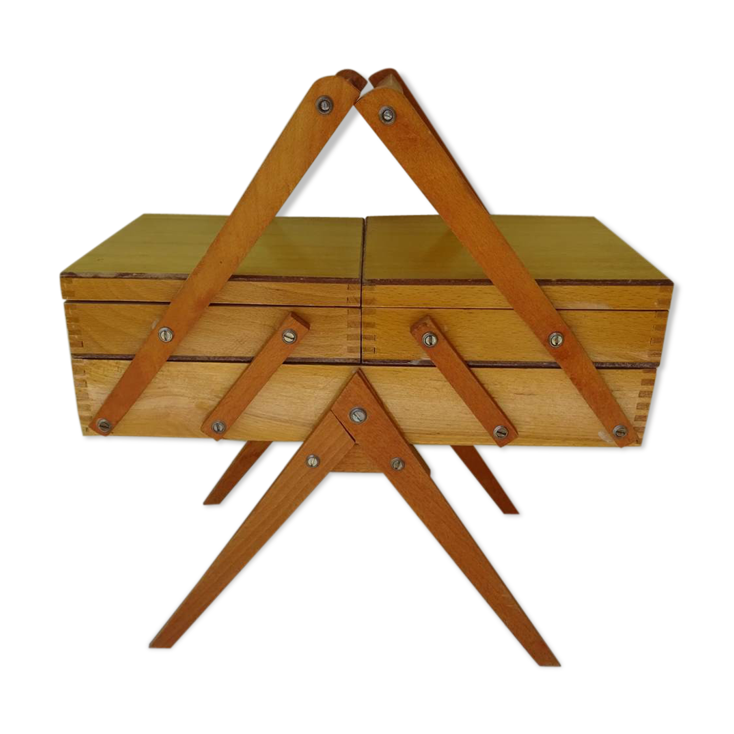 Sewinf cart for vintage child toy of 60s