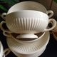 Set of 8 vintage Wedgwood cups with handles and 8 saucers
