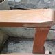 Adjustable office chair in light varnished wood from 1980. Chair sold individually.