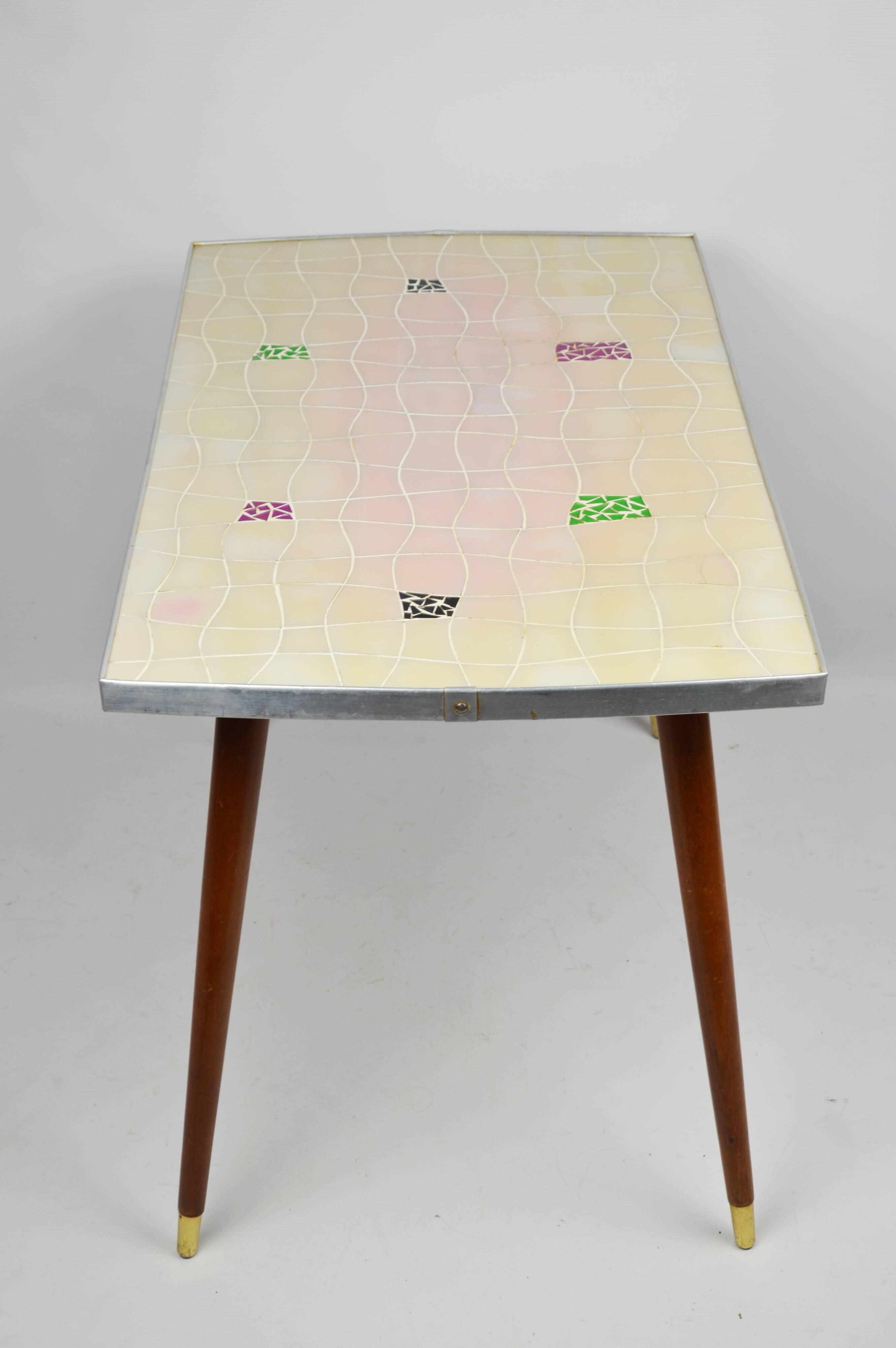 Mosaic side table, 1970s