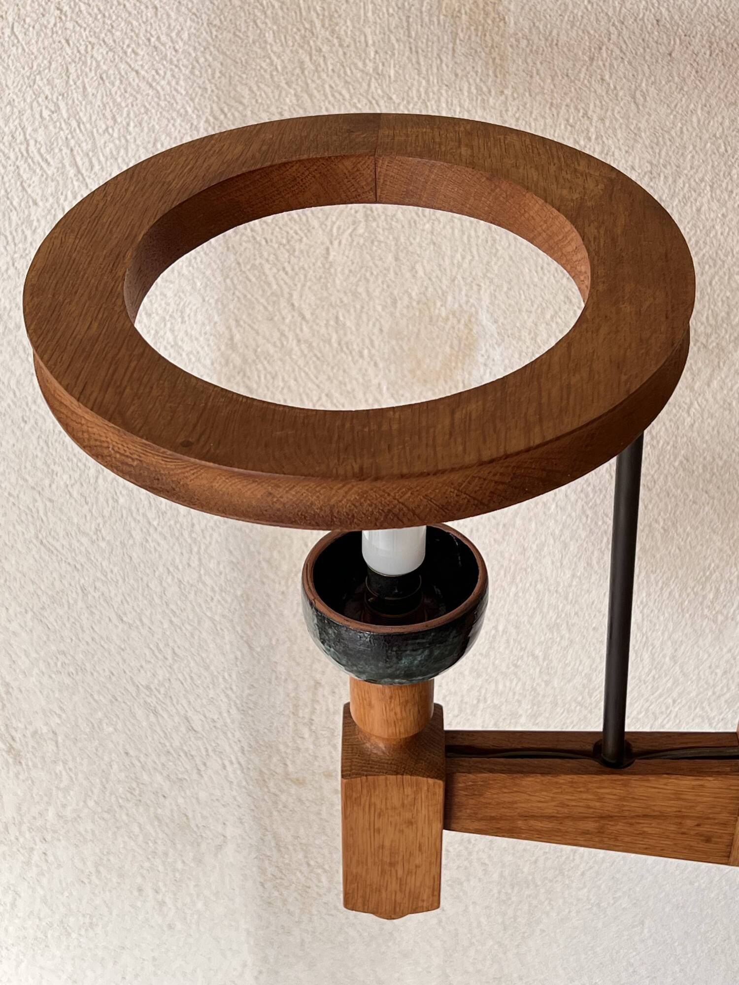 Two-light chandelier by Guillerme and Chambron for "Your House", France 60s.