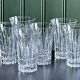 6 large crystal fruit juice glasses by Villeroy and Boch