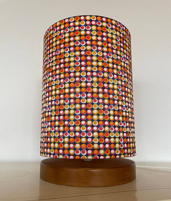 Lampe de meuble Lamp'angel Dotted H30 D20 - tissu vintage