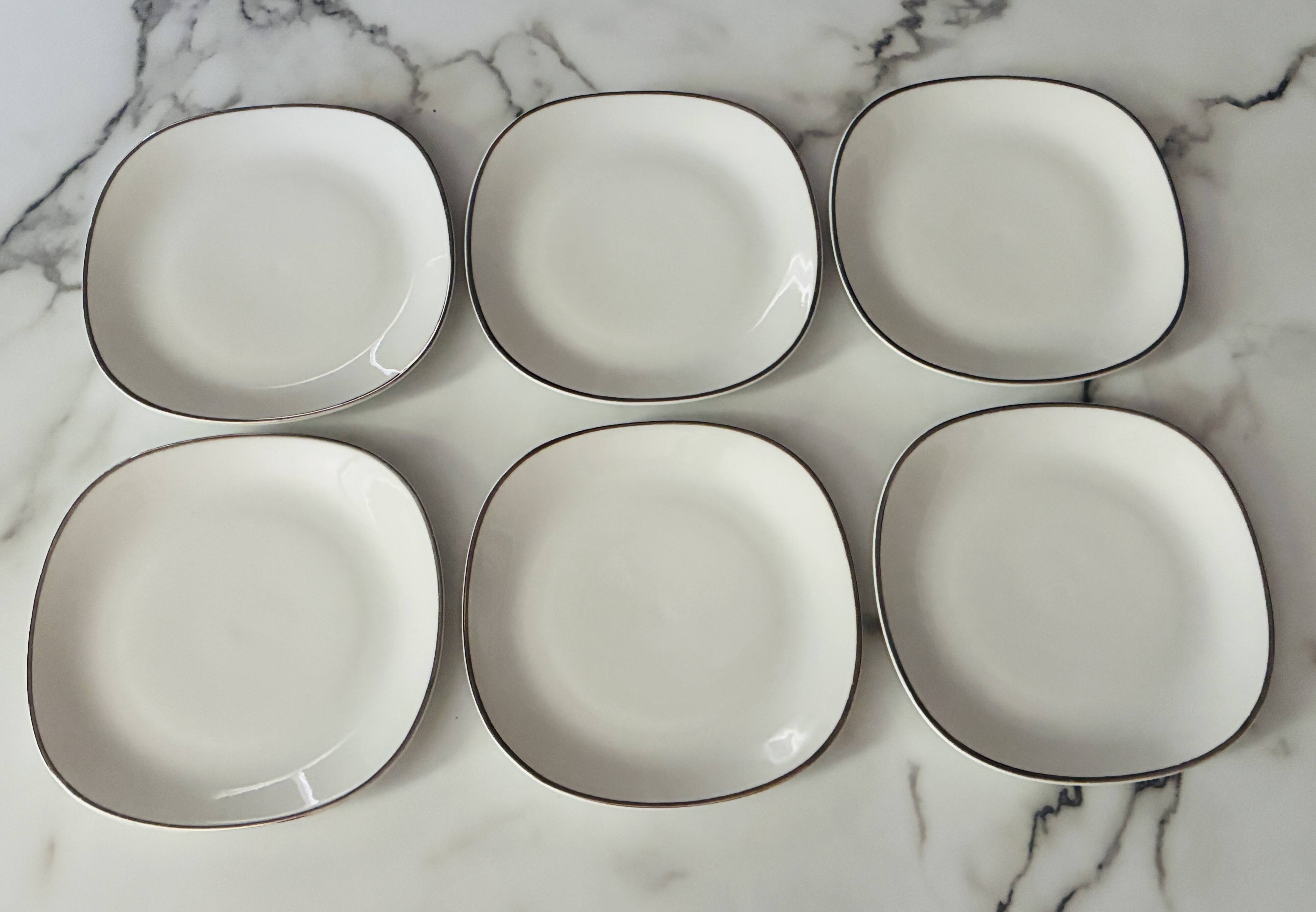 Dessert plates porcelain Schirnding Bavaria