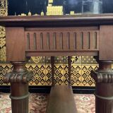 Louis XVI style walnut console table