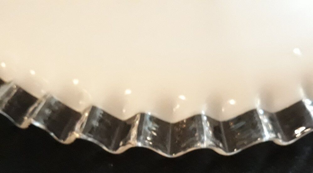 White opaline lace shade - 50s