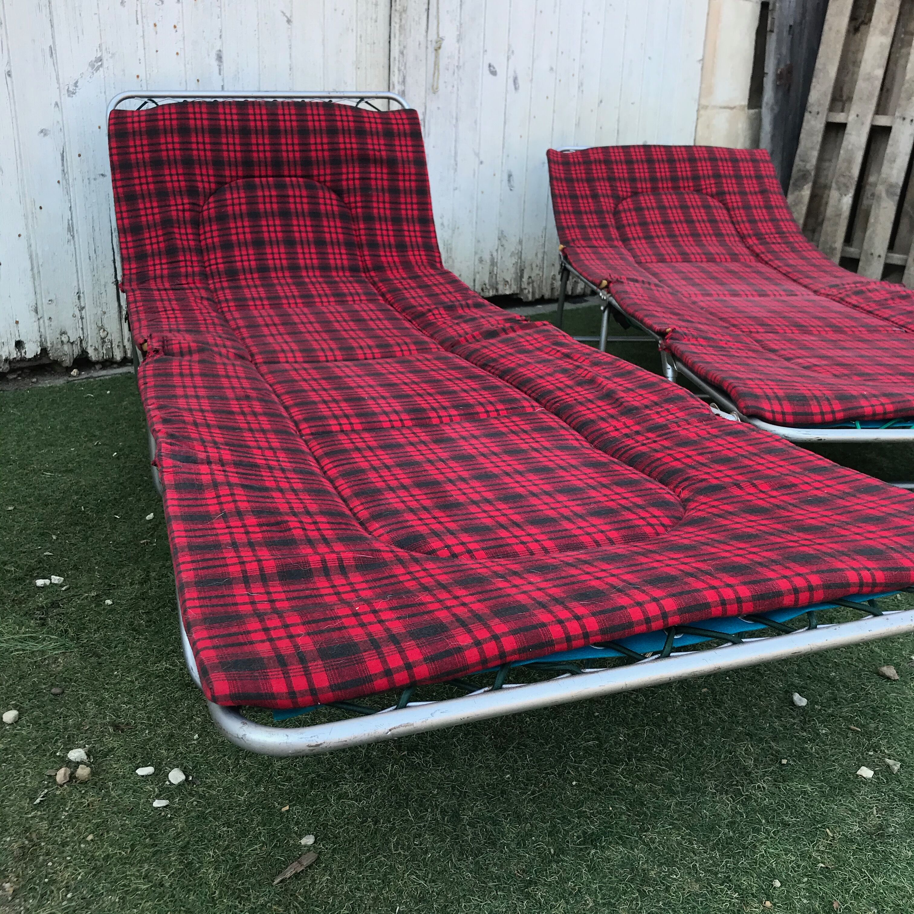 Pair of camp beds Manufrance