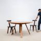Grande table ronde design - 1970