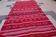 Red corridor handmade carpet large 280x125cm