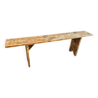 Wooden farm bench