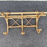 Rattan coat rack