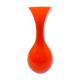 Vase en verre orange années 1970