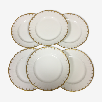 6 assiettes plates bernardaud limoges modèle neuilly