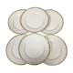 6 flat plates Bernardaud Limoges model Neuilly