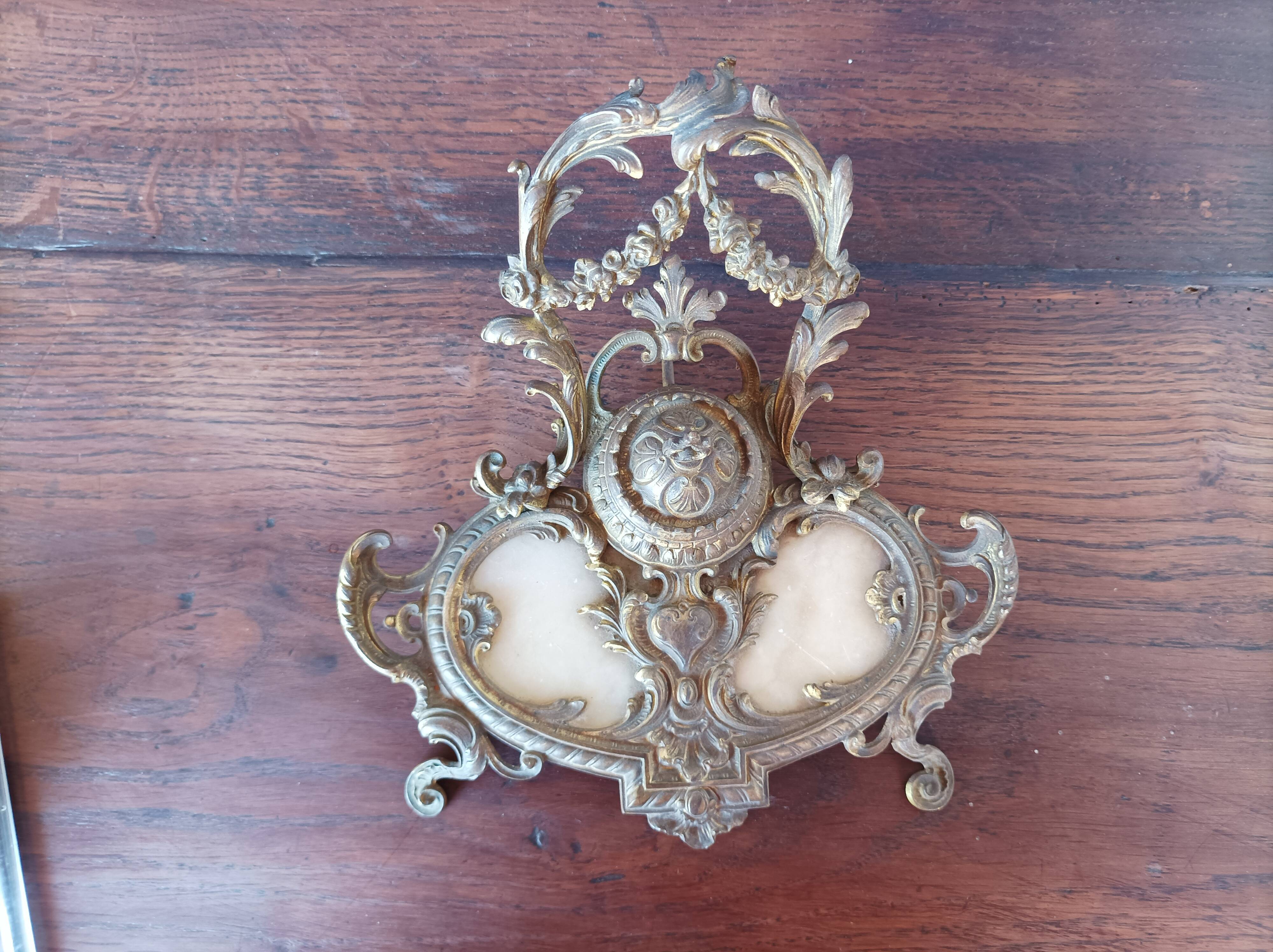 Bronze inkwell style Rocaille XXth