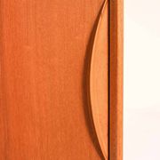 1950s Danish teak and brass cabinet