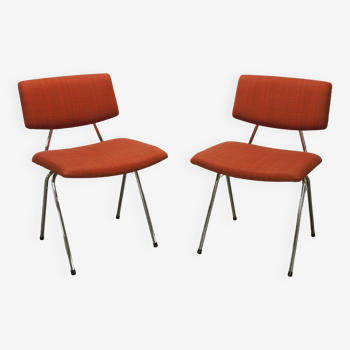 Pair of compass model chairs by Pierre Guariche for Les Huchers-Minvielle France 1955