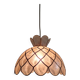 Vintage capiz mother-of-pearl pendant light, 1970s