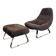 Chaise et ottoman Earth par Percival Lafer, années 1970, Brésil.