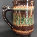 Ceramic pitcher Lithuania Vilnius Jan Limont mixed clay second half of the 20th century