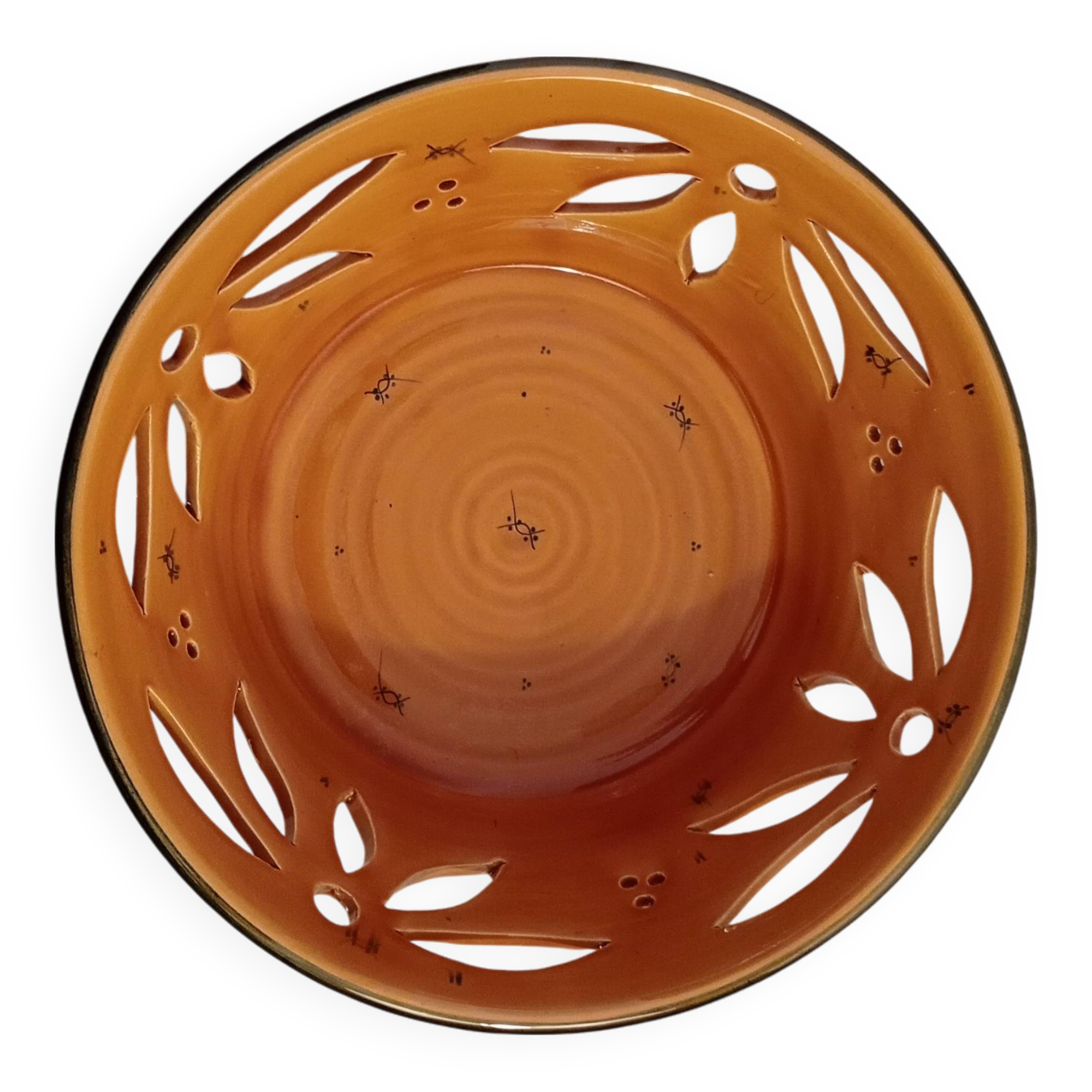 Enamelled earthenware fruit bowl