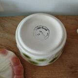 Salins les Bains slip set: cup and sugar bowl