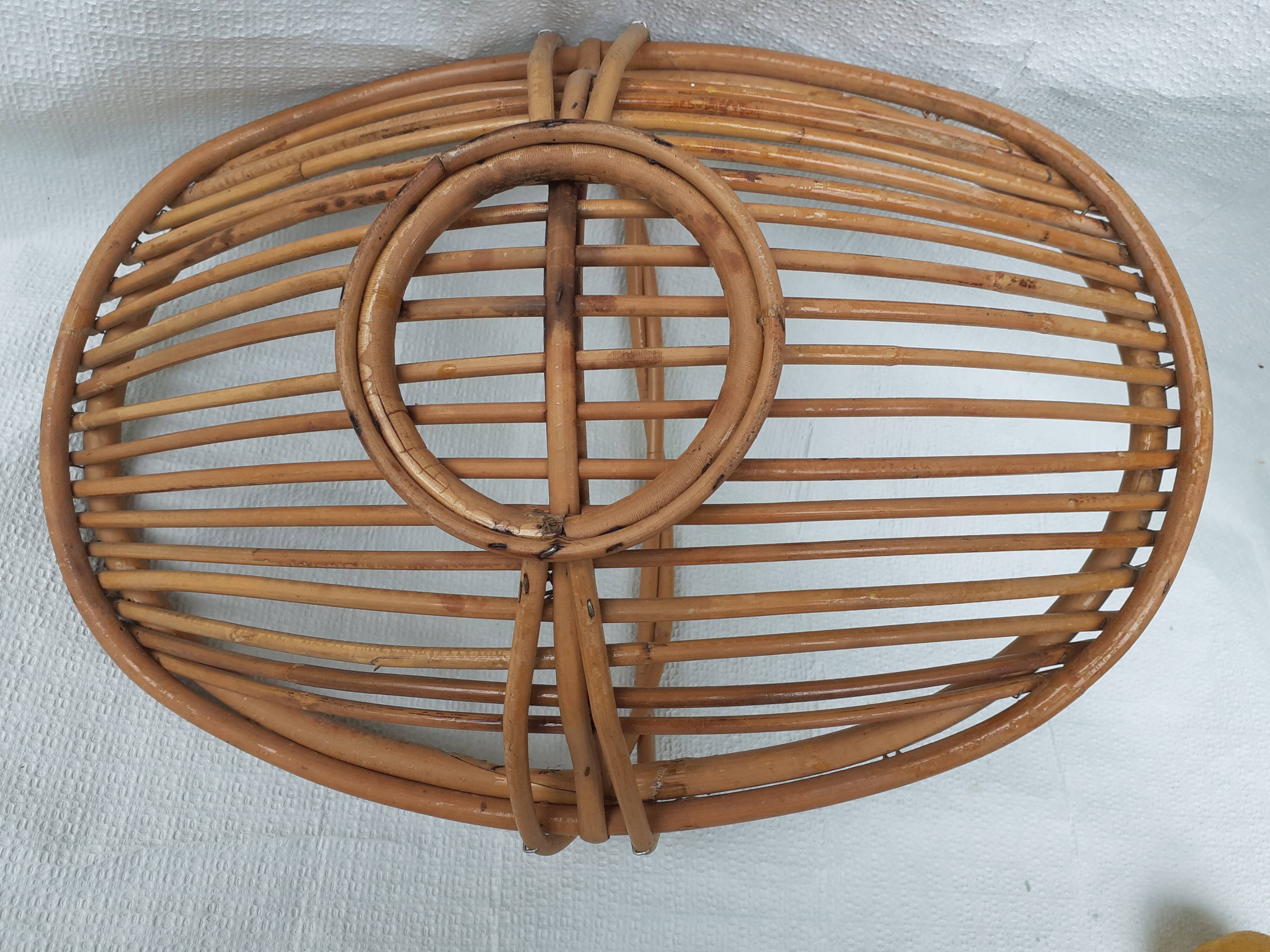Rattan fruit basket