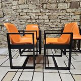 Set of 4 1970s Space Age armchairs