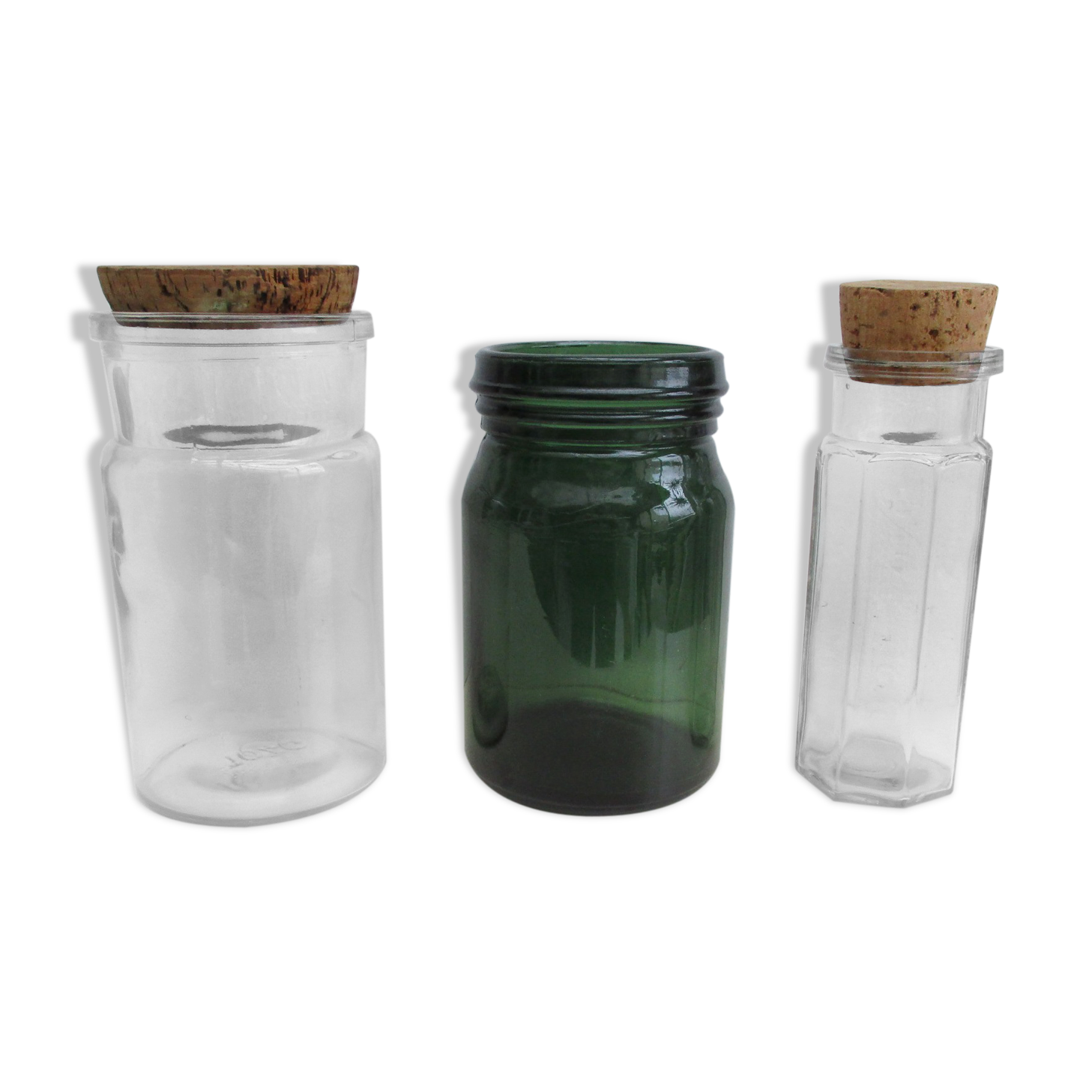 Old glass jars
