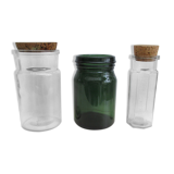 Old glass jars