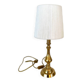 Brass and wool lamp