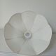 Abat-jour fleur en tissu blanc