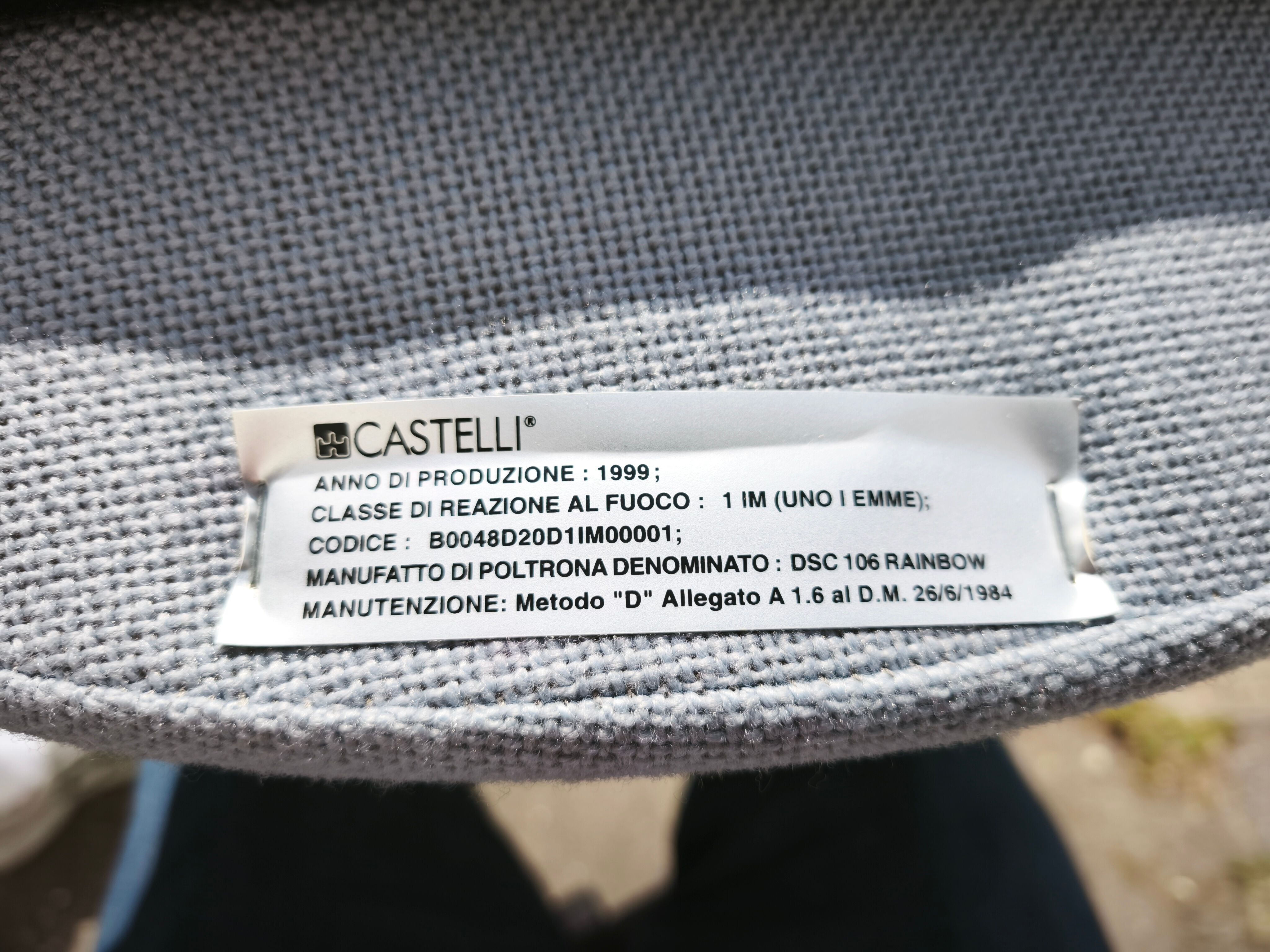 6 chaises DSC106 Castelli