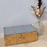 old wooden trunk
